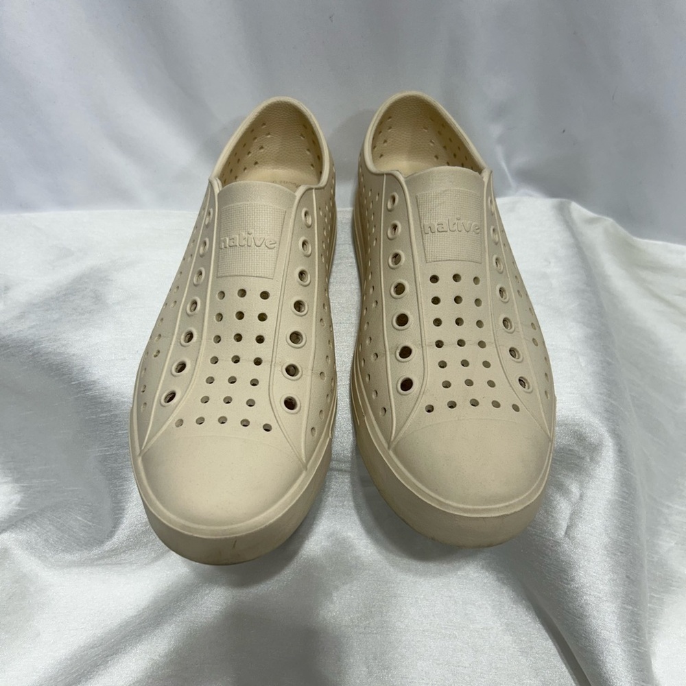 Native Cream Perforated Slip-Ons (bloom)